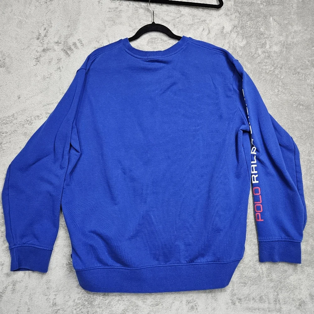 Polo Ralph Lauren Downhill Racing Series Suisse 16 Crewneck Sweatshirt Blue XXL